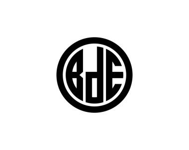 BDE logo tasarım vektör şablonu. BDE