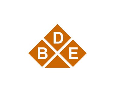 BDE logo tasarım vektör şablonu. BDE