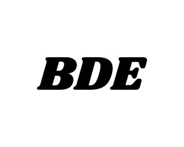 BDE logo tasarım vektör şablonu. BDE