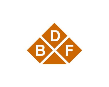 BDF logo tasarım vektör şablonu. BDF