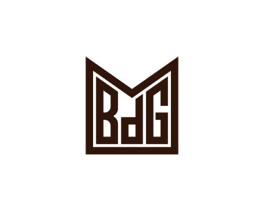 BDG logo tasarım vektör şablonu. BDG