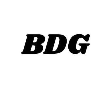 BDG logo tasarım vektör şablonu. BDG