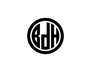 BDH logo tasarım vektör şablonu. BDH
