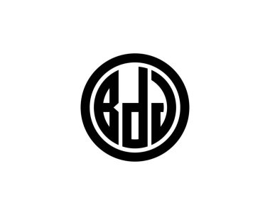 BDJ logo tasarım vektör şablonu. BDJ
