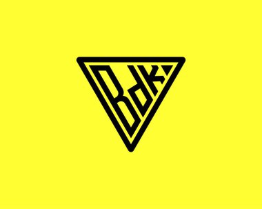BDK logo tasarım vektör şablonu. BDK