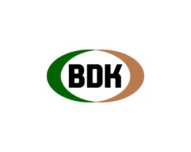 BDK logo tasarım vektör şablonu. BDK