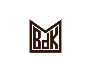 BDK logo tasarım vektör şablonu. BDK
