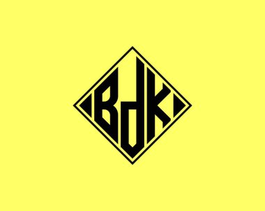 BDK logo tasarım vektör şablonu. BDK