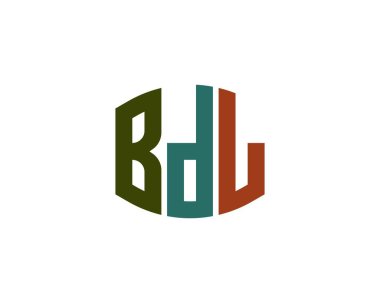 BDL logo tasarım vektör şablonu. BDL
