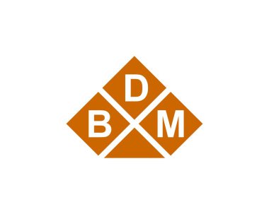 BDM logo tasarım vektör şablonu. BDM