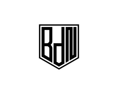 BDN logo tasarım vektör şablonu. BDN