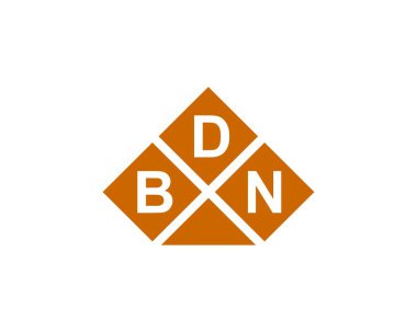 BDN logo tasarım vektör şablonu. BDN