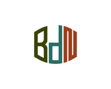 BDN logo tasarım vektör şablonu. BDN