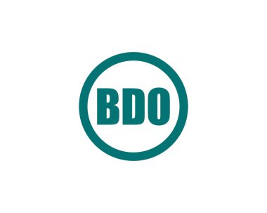 BDO logo tasarım vektör şablonu. BDO