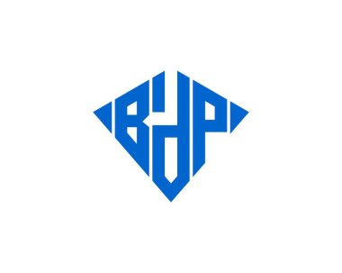 BDP logo tasarım vektör şablonu. BDP
