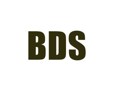 BDS logo tasarım vektör şablonu. BDS