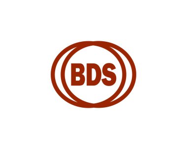 BDS logo tasarım vektör şablonu. BDS