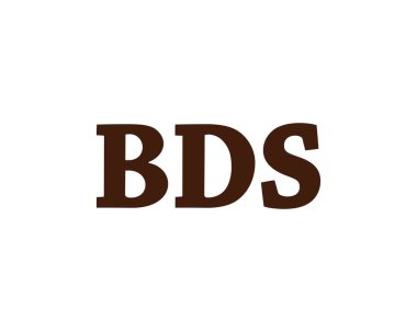 BDS logo tasarım vektör şablonu. BDS