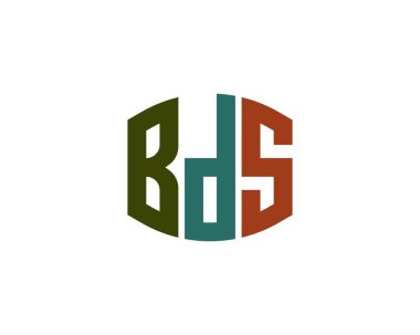 BDS logo tasarım vektör şablonu. BDS