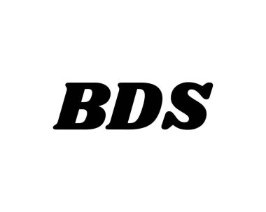 BDS logo tasarım vektör şablonu. BDS