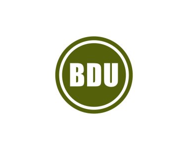 BDU logo tasarım vektör şablonu. BDU