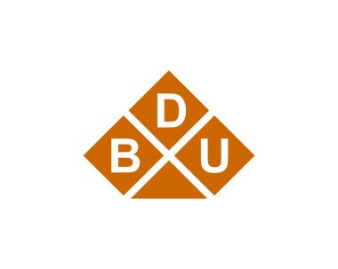 BDU logo tasarım vektör şablonu. BDU