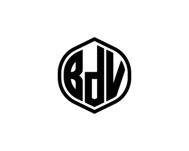 BDV logo tasarım vektör şablonu. BDV
