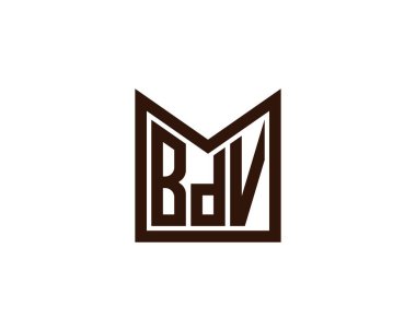 BDV logo tasarım vektör şablonu. BDV