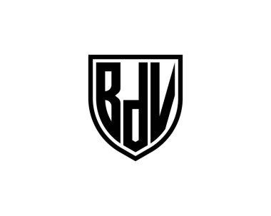 BDV logo tasarım vektör şablonu. BDV