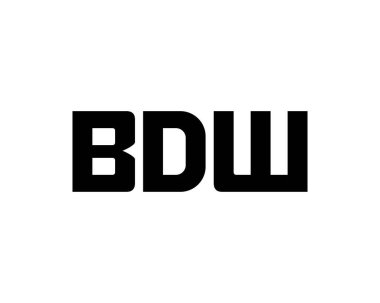 BDW logo tasarım vektör şablonu. BDW