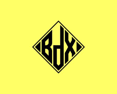 BDX logo tasarım vektör şablonu. BDX