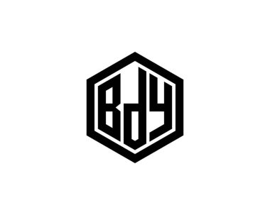 BDY logo tasarım vektör şablonu. BDY