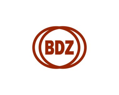 BDZ logo tasarım vektör şablonu. BDZ