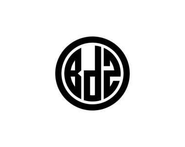 BDZ logo tasarım vektör şablonu. BDZ