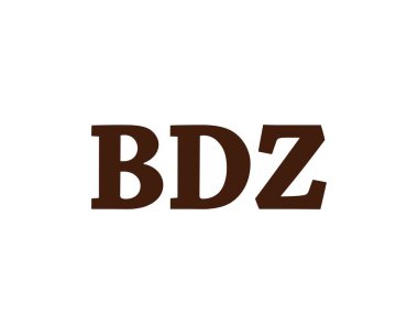 BDZ logo tasarım vektör şablonu. BDZ