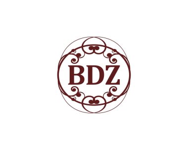 BDZ logo tasarım vektör şablonu. BDZ