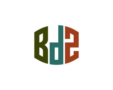 BDZ logo tasarım vektör şablonu. BDZ