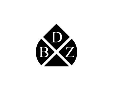 BDZ logo tasarım vektör şablonu. BDZ