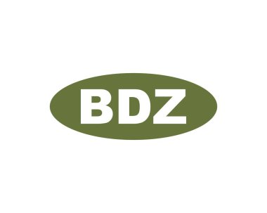BDZ logo tasarım vektör şablonu. BDZ