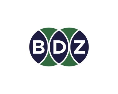 BDZ logo tasarım vektör şablonu. BDZ
