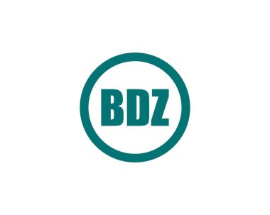 BDZ logo tasarım vektör şablonu. BDZ