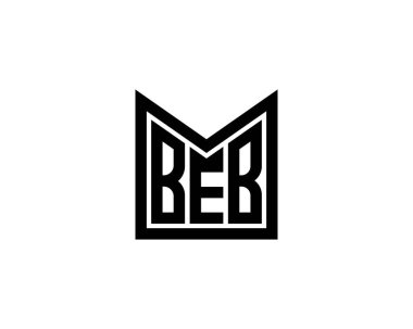 BEB logo tasarım vektör şablonu. BEB