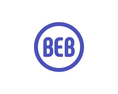 BEB logo tasarım vektör şablonu. BEB