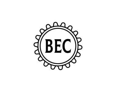 BEC logo tasarım vektör şablonu. BEC