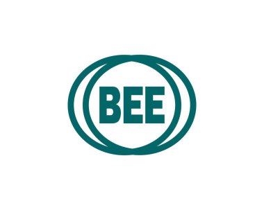 Bee logo tasarım vektör şablonu. Arı