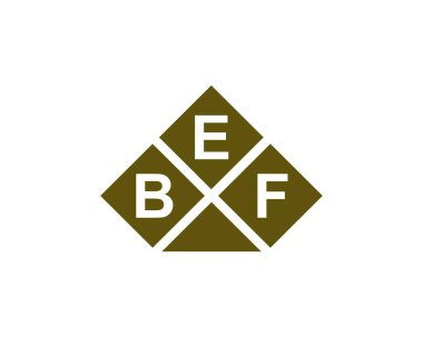 BEF logo tasarım vektör şablonu. BEF