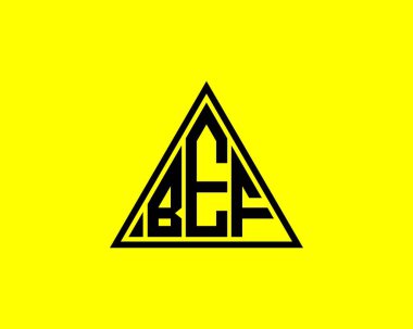 BEF logo tasarım vektör şablonu. BEF