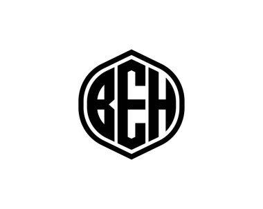 BEH logo tasarım vektör şablonu. BEH