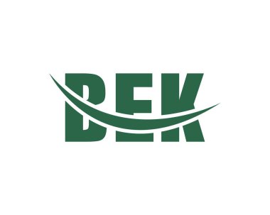 BEK logo tasarım vektör şablonu. BEK