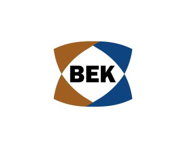 BEK logo tasarım vektör şablonu. BEK